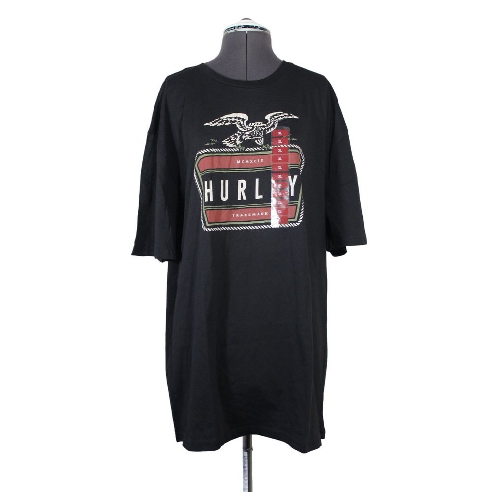 Hurley men's soft cotton crew neck short sleeve boxy t-shirt